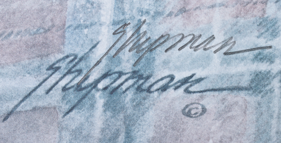 Photo Offset Lithograph of "Antique Golf Clubs" by B. Shipman