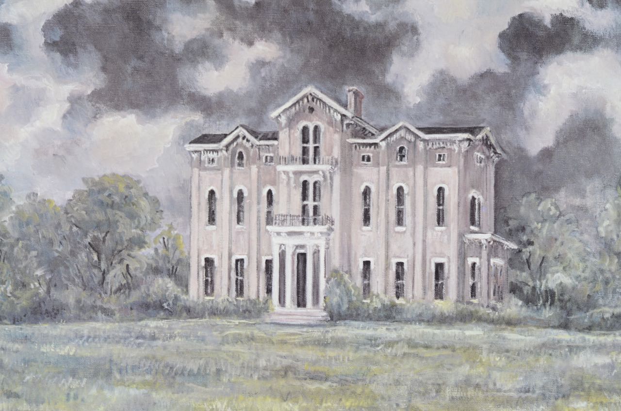 Unframed Print of "White Hall Mansion" by Woody Huston