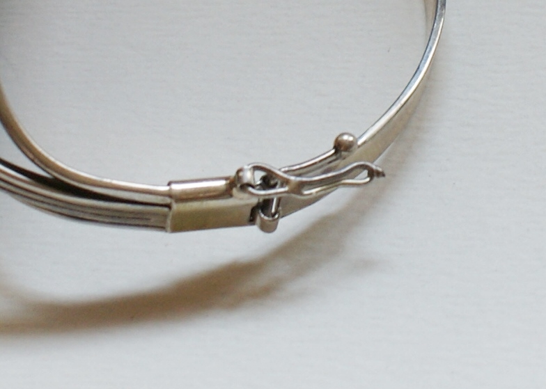 Amber and Sterling Bracelet