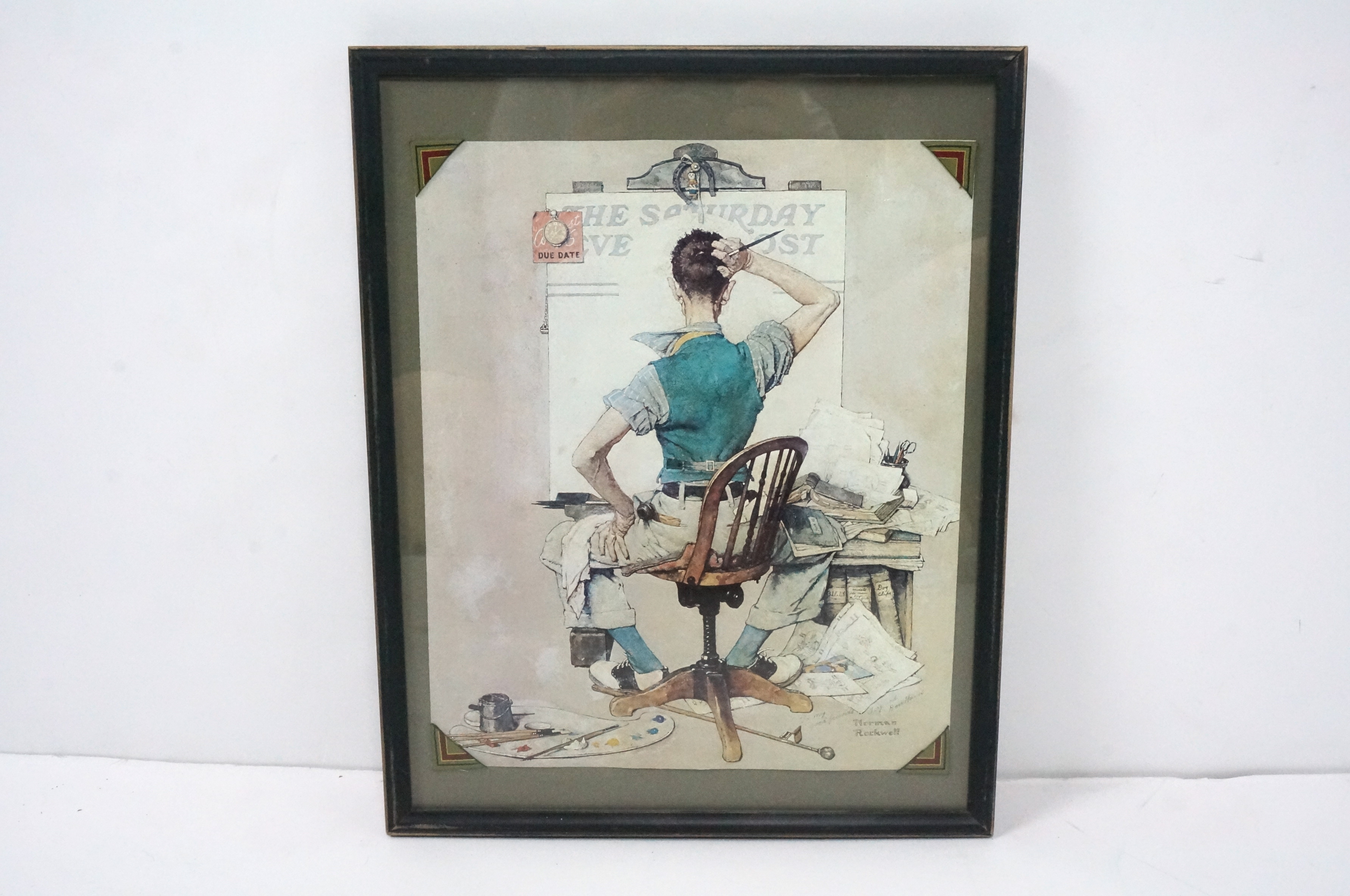 Norman Rockwell 'Blank Canvas' 1938 Lithograph