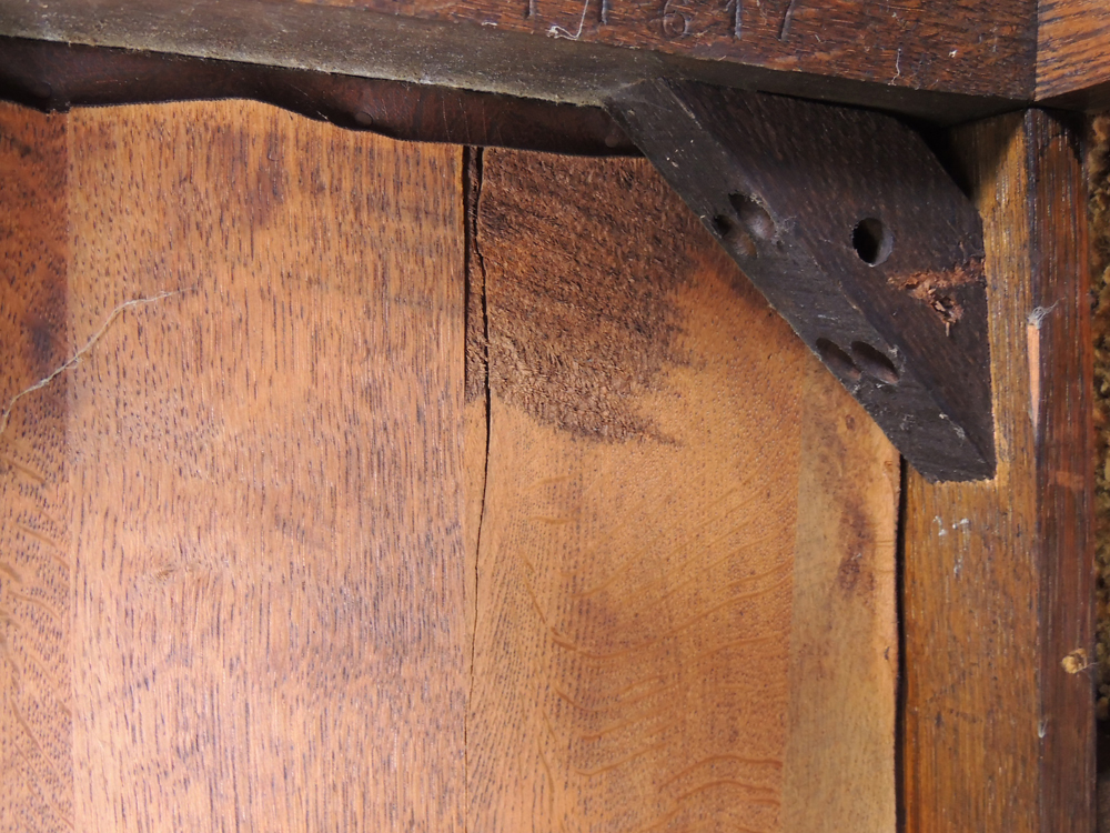 Antique Josiah Partridge & Sons Oak Arm Chair