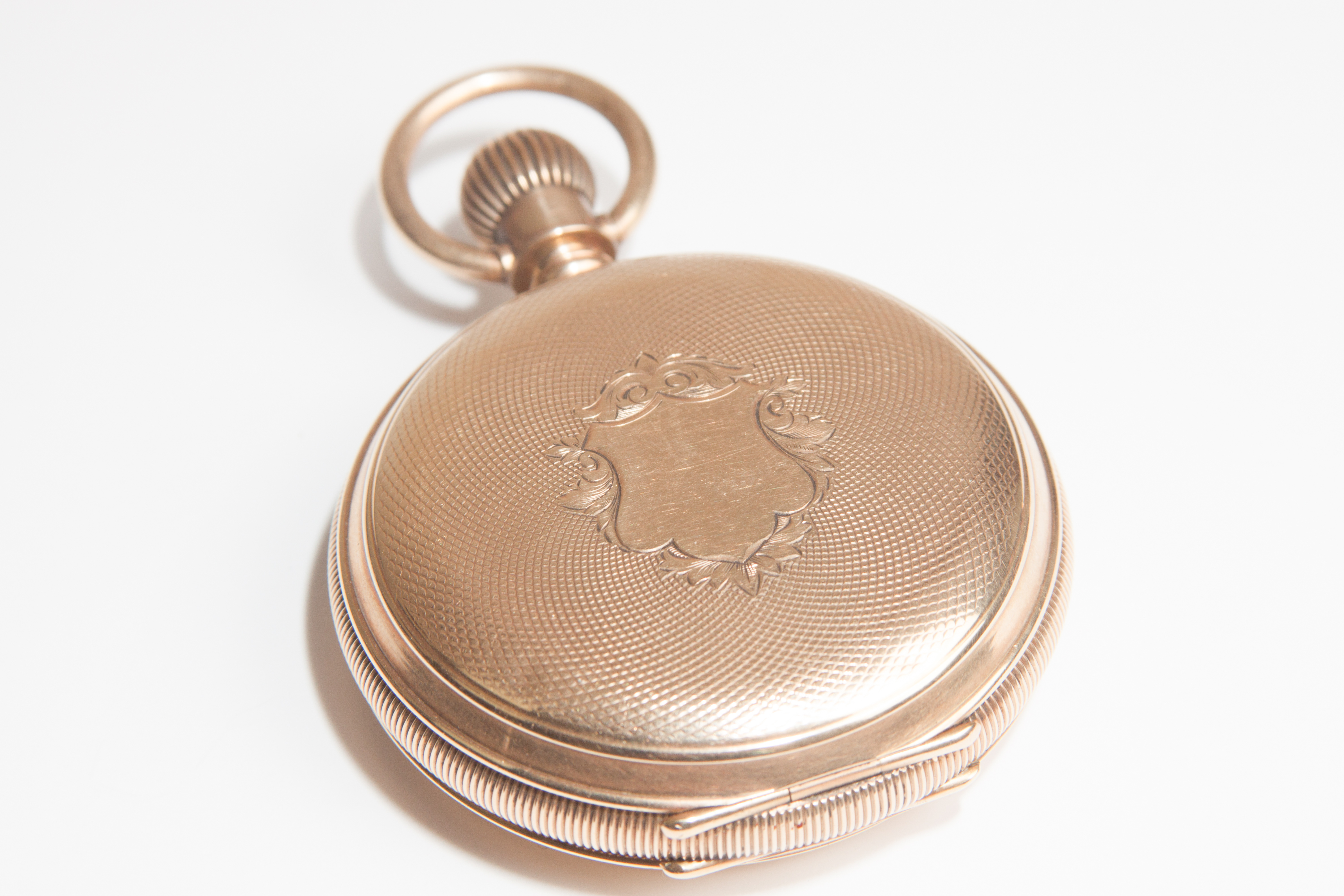 A.W. Co Waltham Gold Plated Pocket Watch with Fob