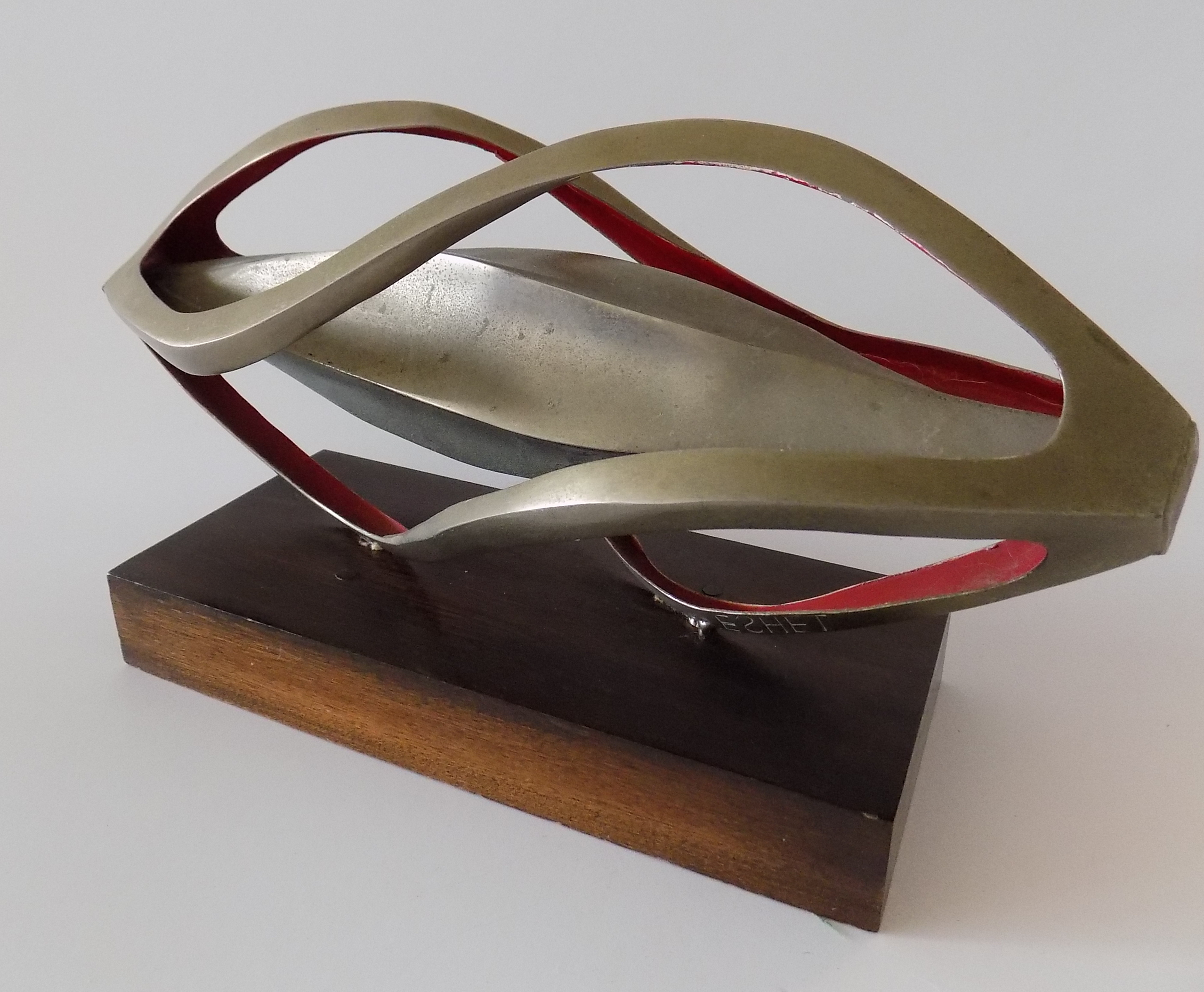 1967 Replica of Israeli Brass Sculpture by Pinchas Eshet