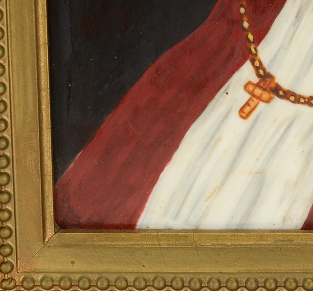 Hand Painted Limoges Portraiture Tile