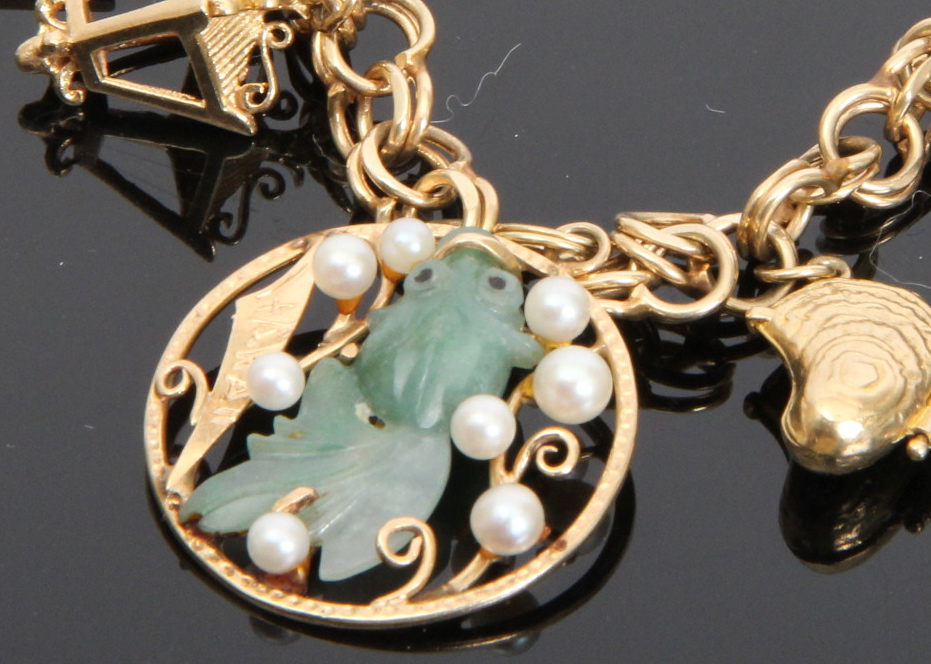 14K Yellow Gold Charm Bracelet