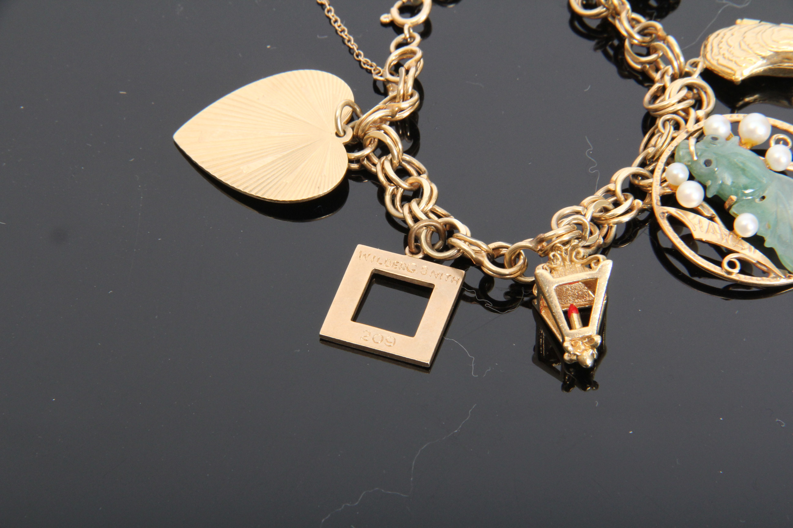 14K Yellow Gold Charm Bracelet