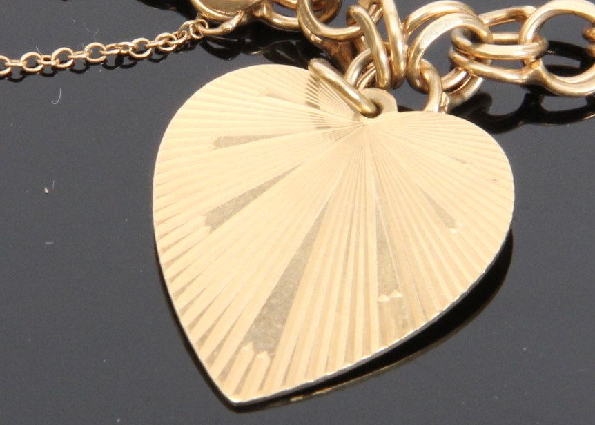 14K Yellow Gold Charm Bracelet