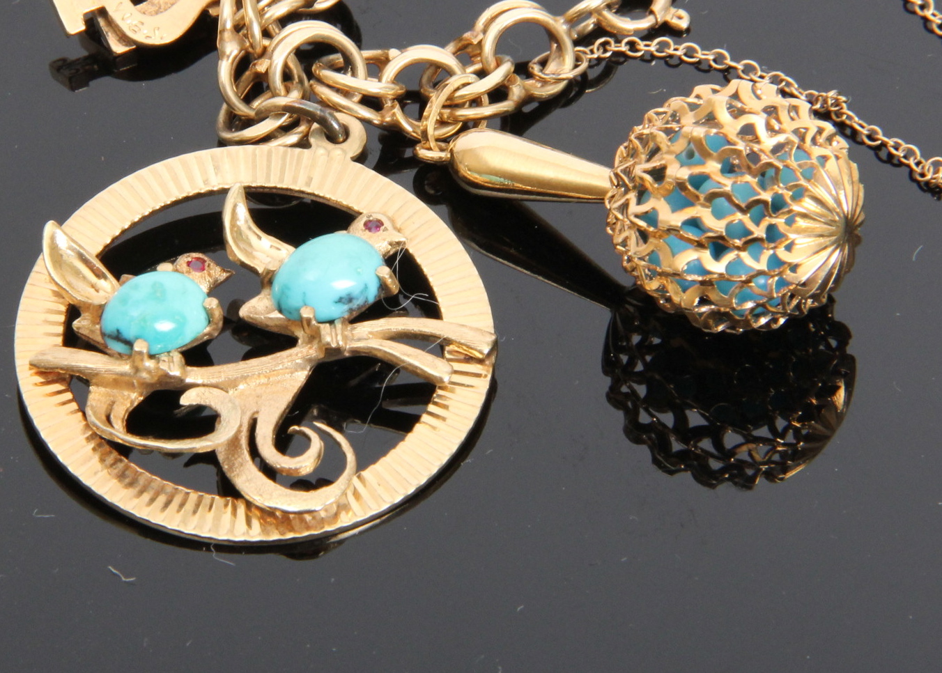 14K Yellow Gold Charm Bracelet