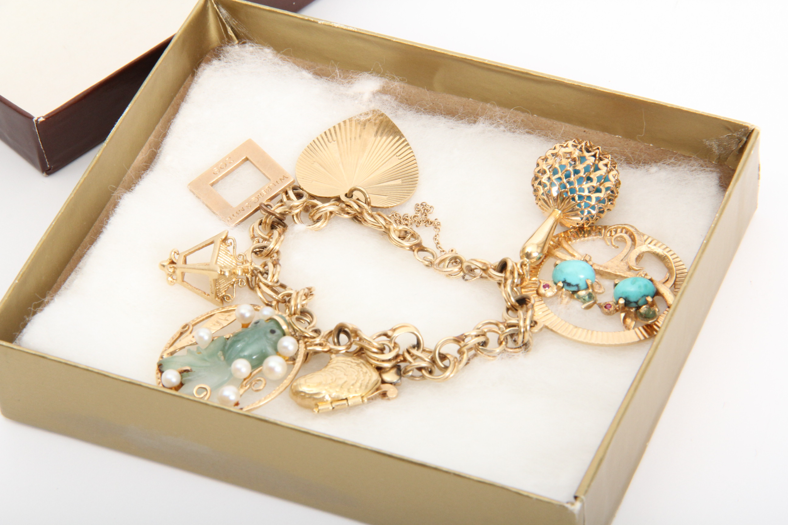 14K Yellow Gold Charm Bracelet