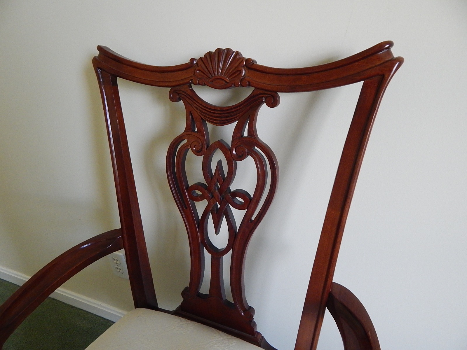 Pennsylvania House Cherry Chippendale Style Table and Chairs