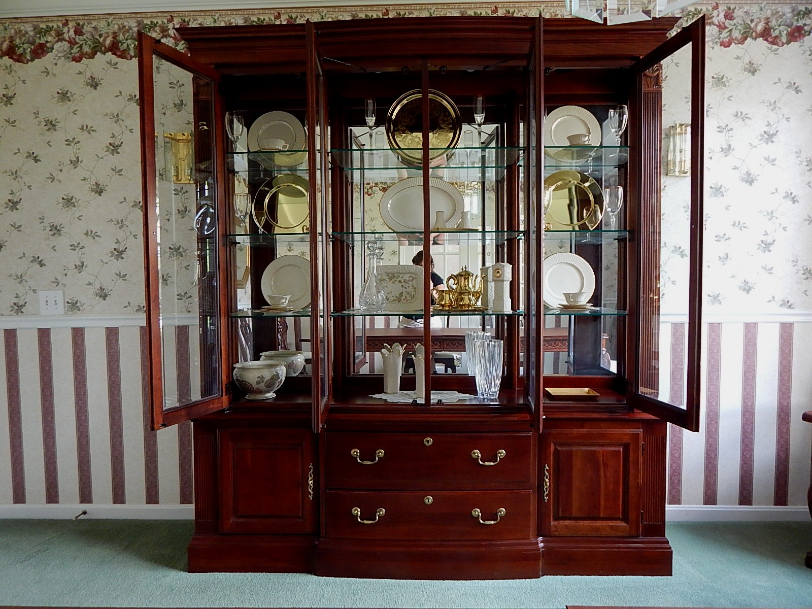 Pennsylvania House Cherry China Cabinet
