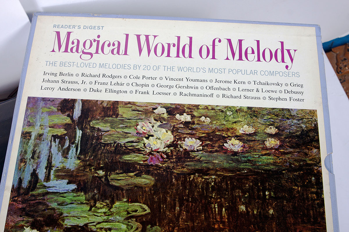 ADG Sophisticate Turntable with Vinyl Records