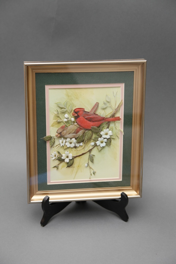 Porcelain Bird Shadow Boxes