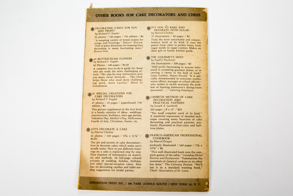 Vintage Cake Decorating Set in a Wooden Cigar Box