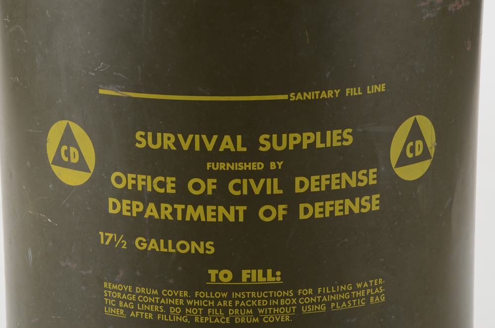 Vintage Civil Defense Ration Containers