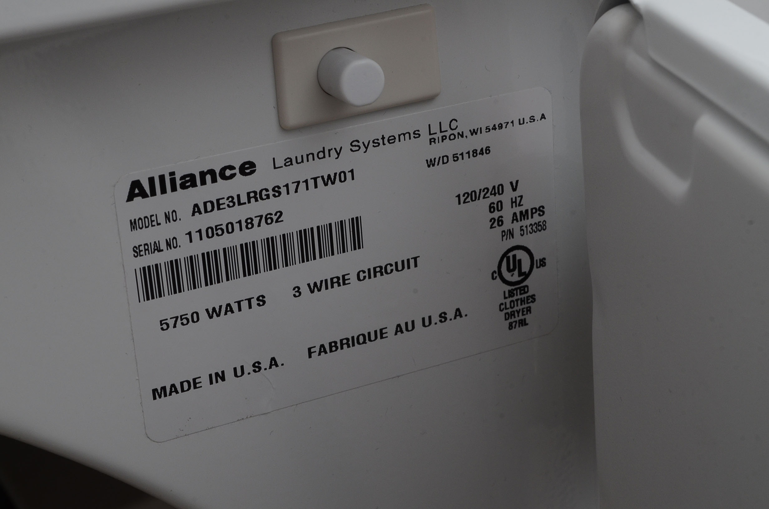 Speed Queen Electric Dryer