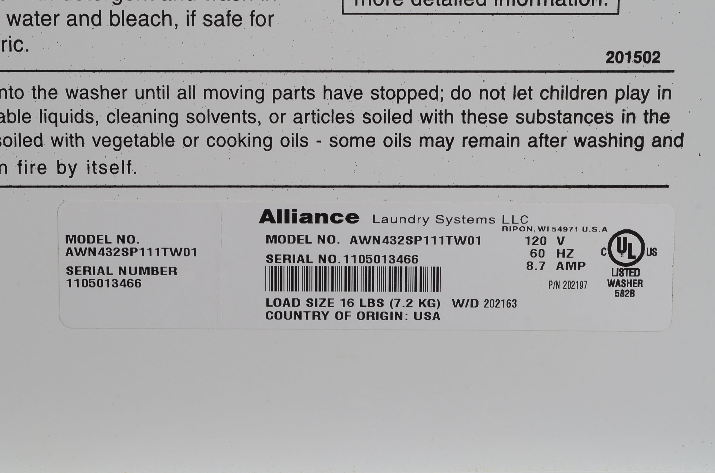 Speed Queen Electric Washer