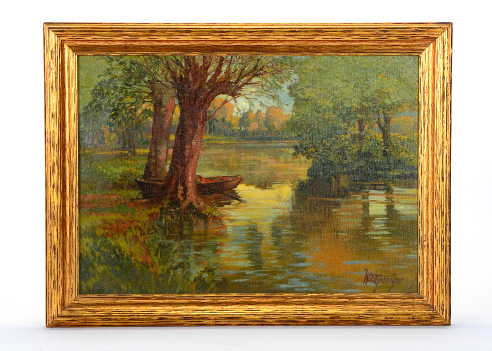 Original Walter Groniger Landscape Oil Painting