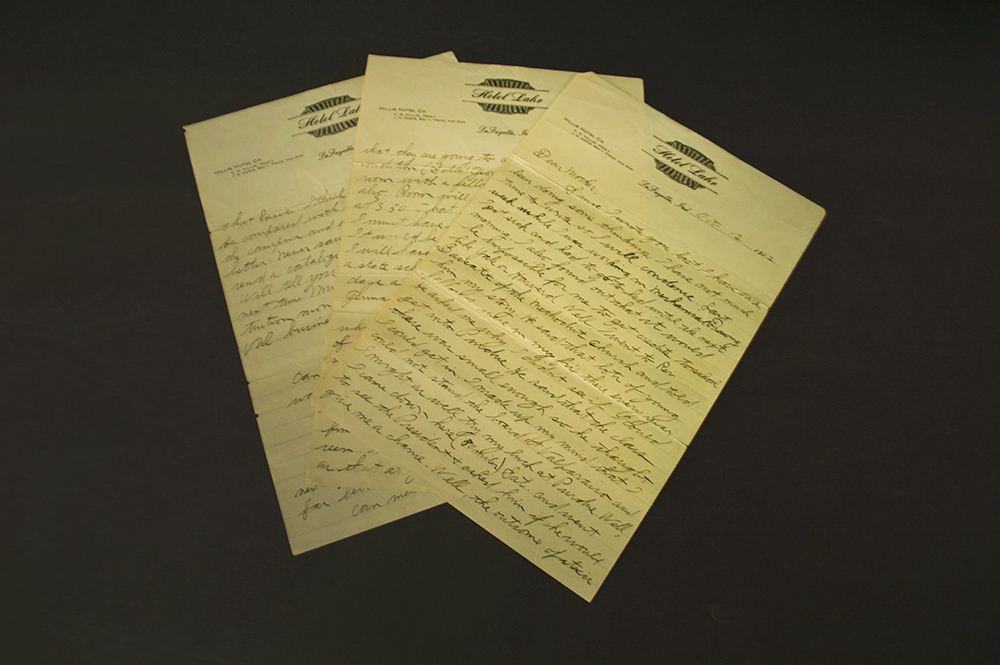 1912 Purdue University Student Letter