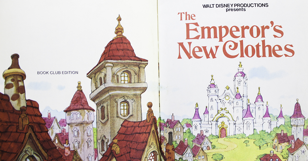 Vintage Walt Disney's "The Emperor's New Clothes" Book