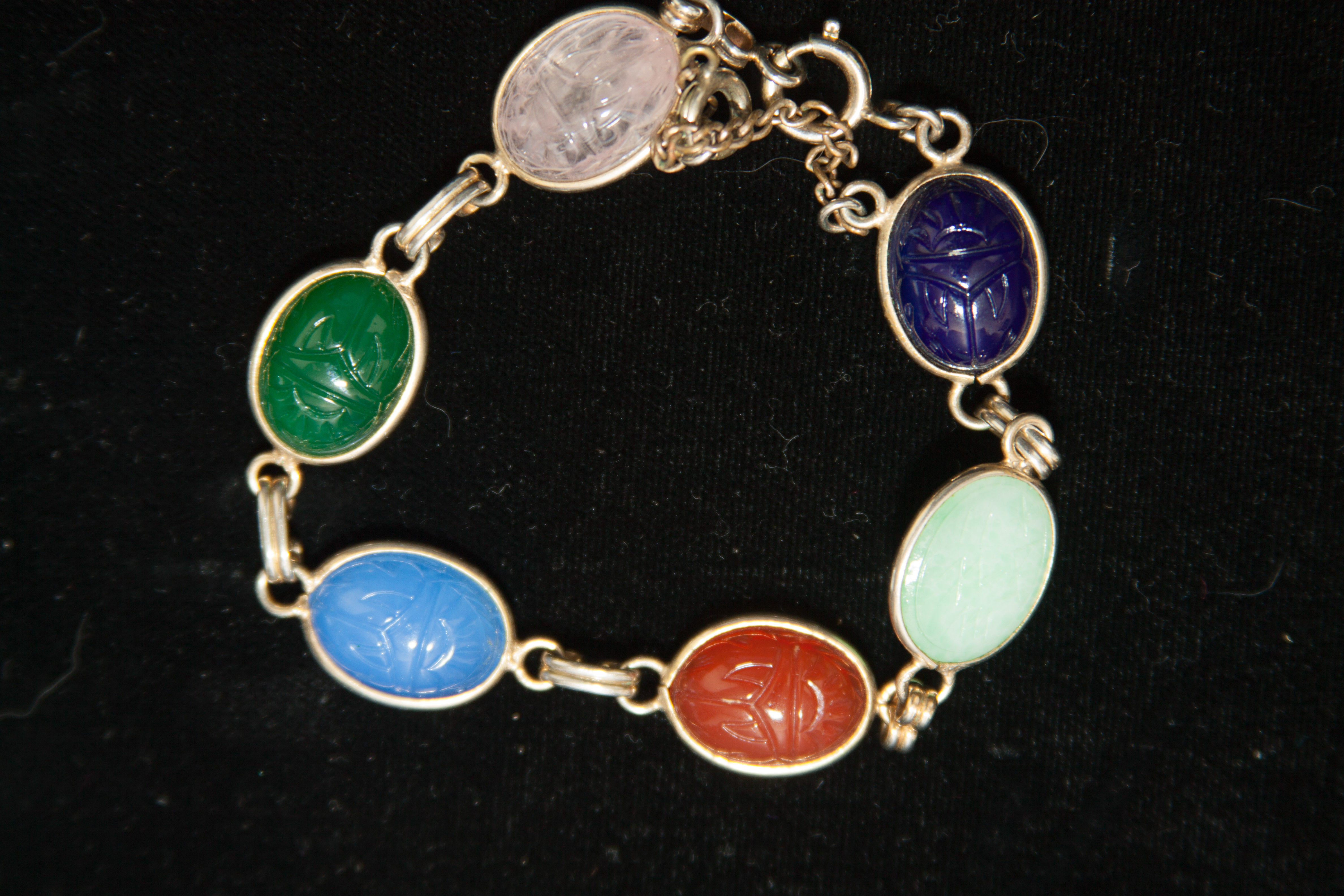 Three Scarab Style Bracelets