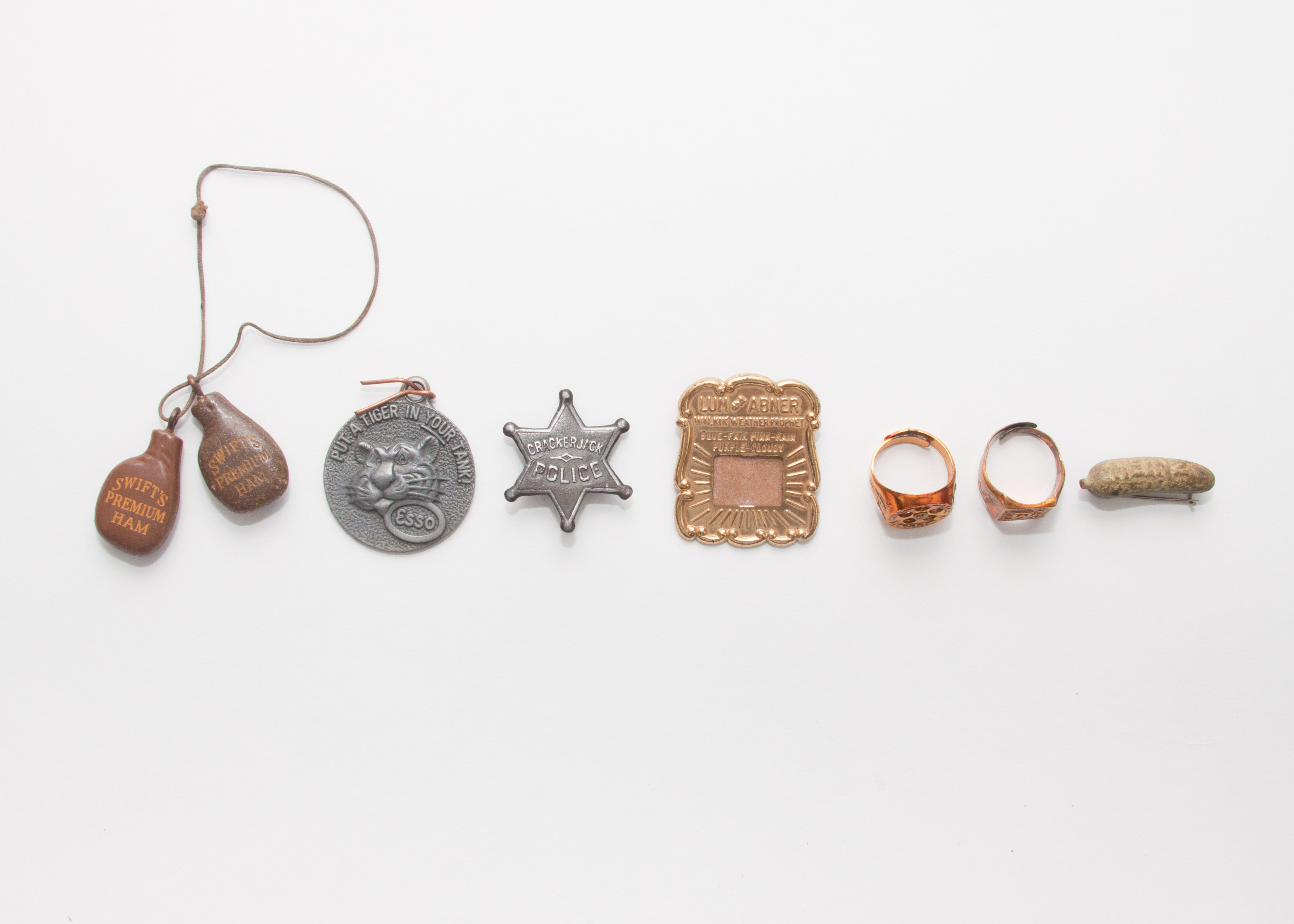 Vintage Premium Prize Badges and Rings