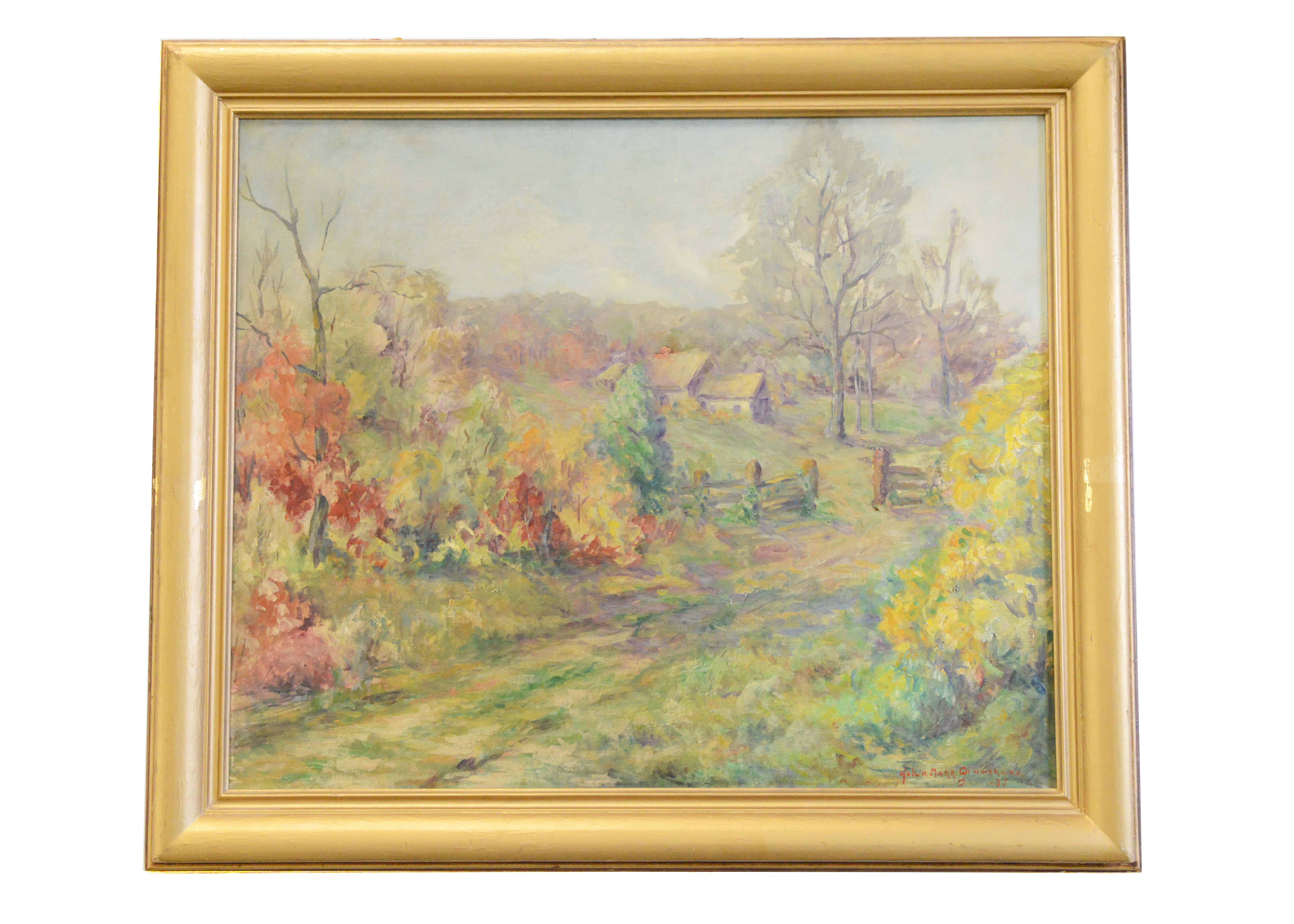 Original Oil Painting by Indiana Artist Helen Marr Zimmerman