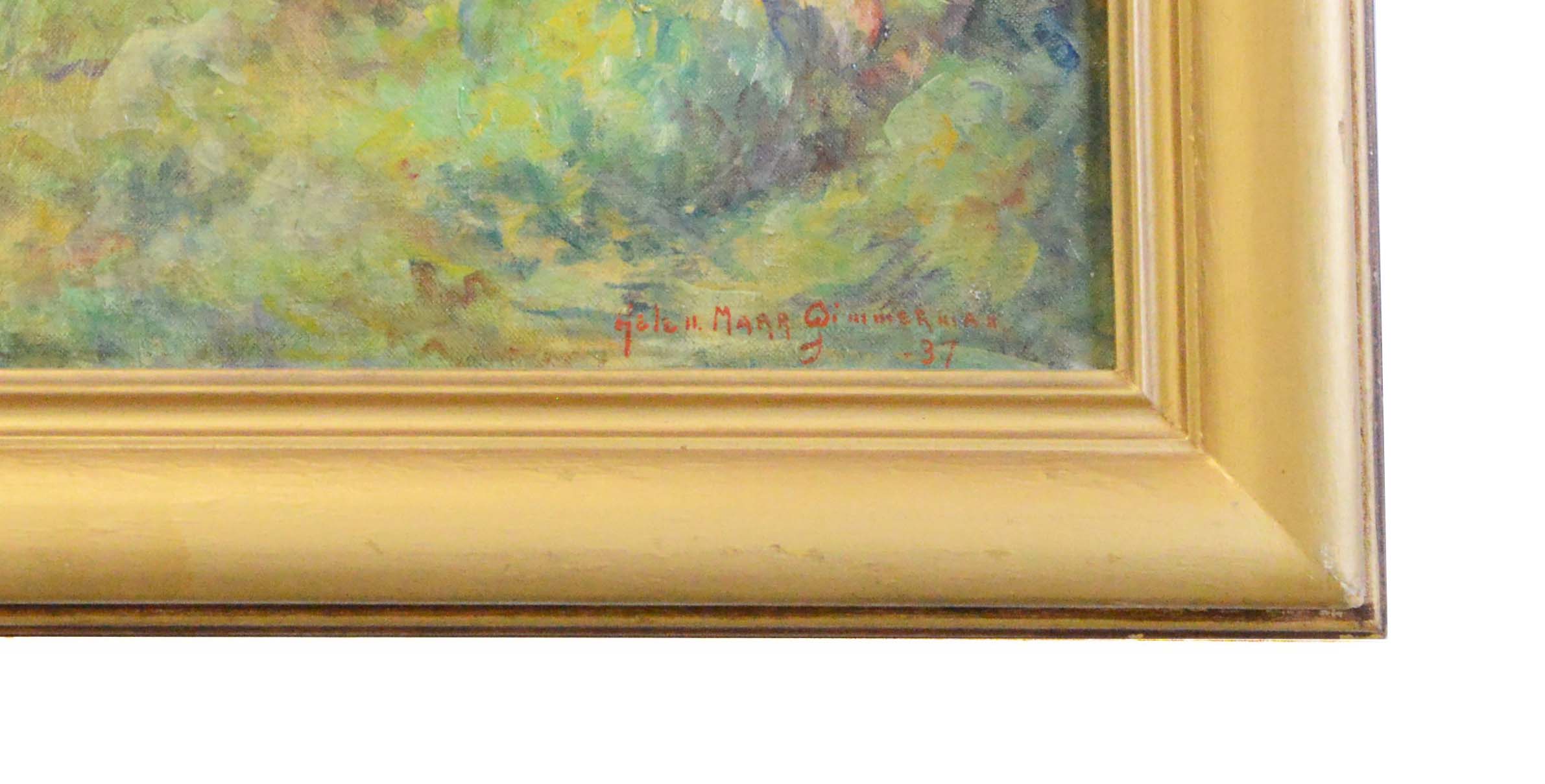 Original Oil Painting by Indiana Artist Helen Marr Zimmerman