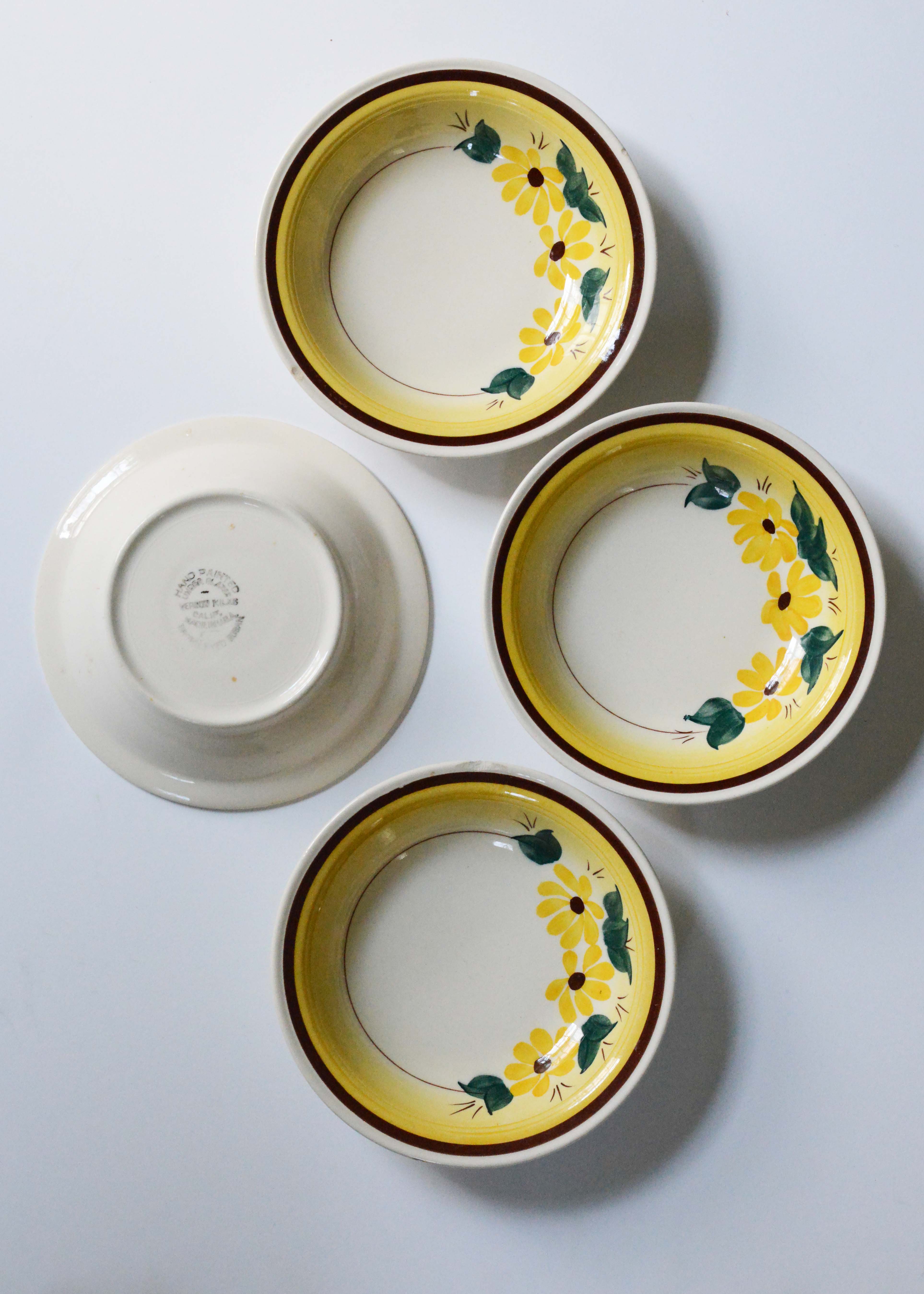 Vernon Kiln "Brown Eyed Susan" Assorted Dishes