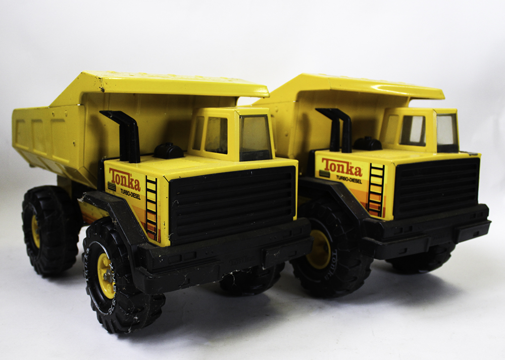Pair of Vintage Mighty Dump Trucks