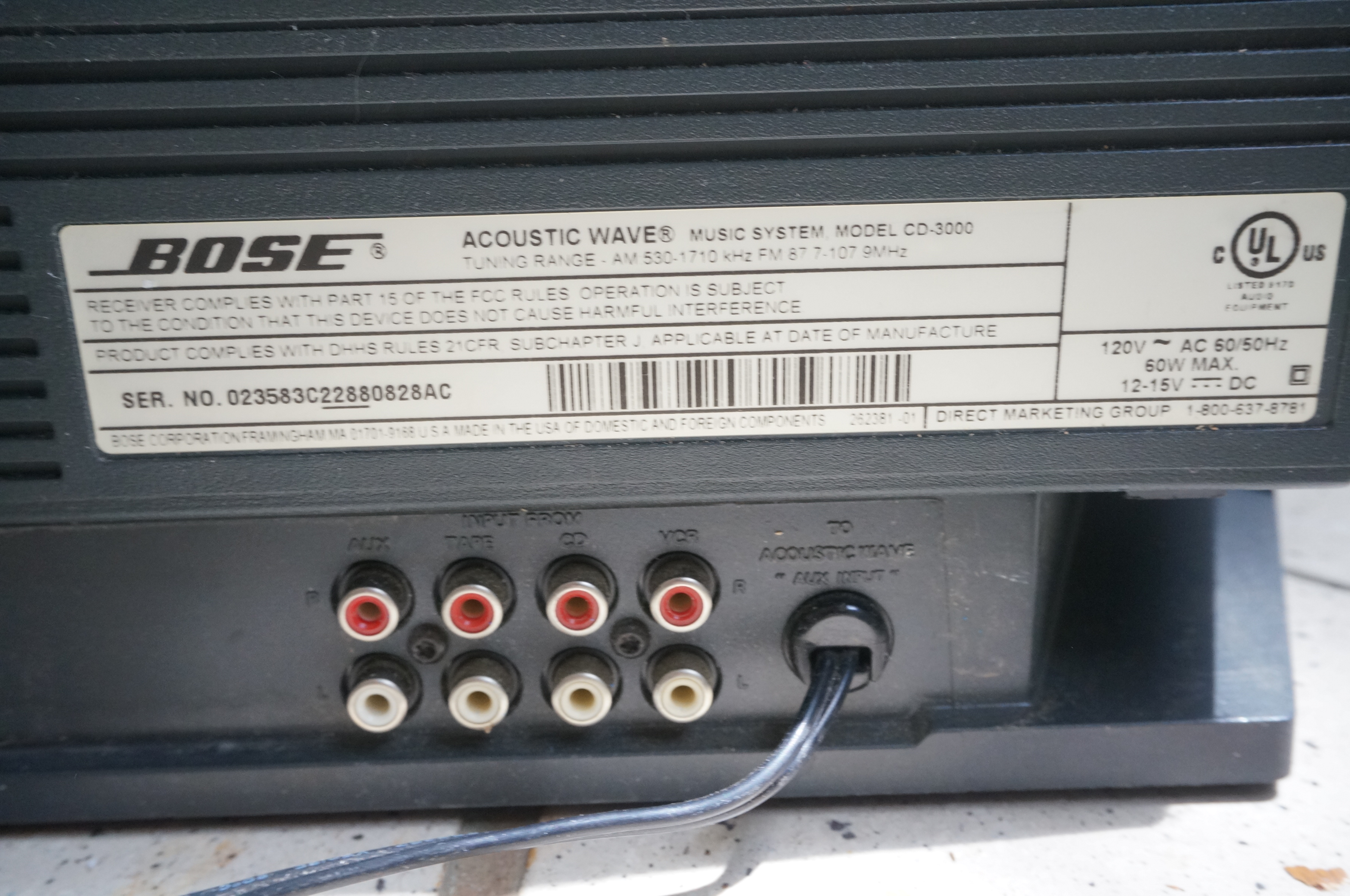 Bose Acoustic Wave Music System