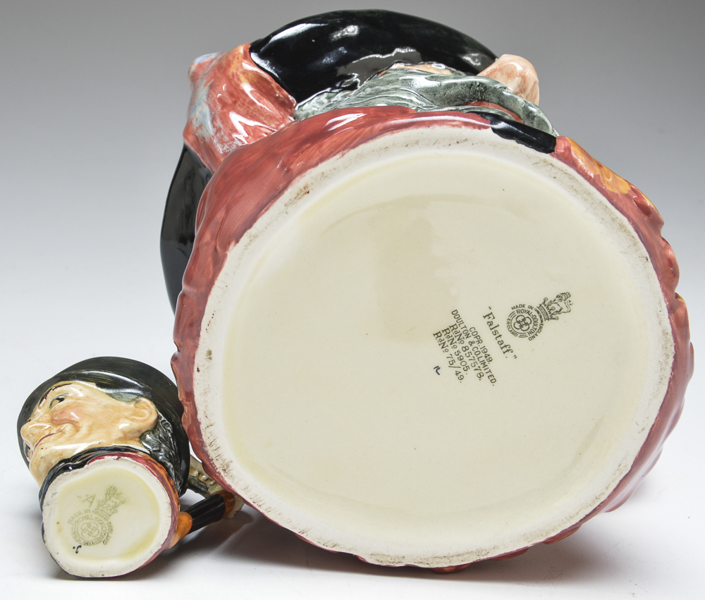 Royal Doulton Figural Mugs - Falstaff and John Peel