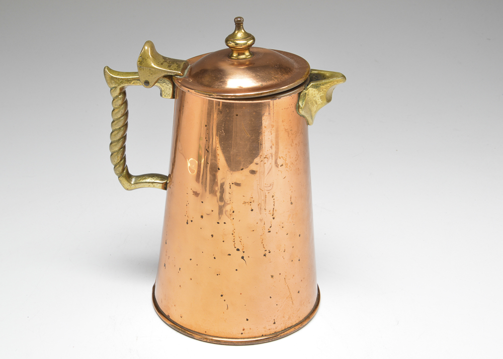 Vintage Copper Coffee Pot by Colonial Virginia