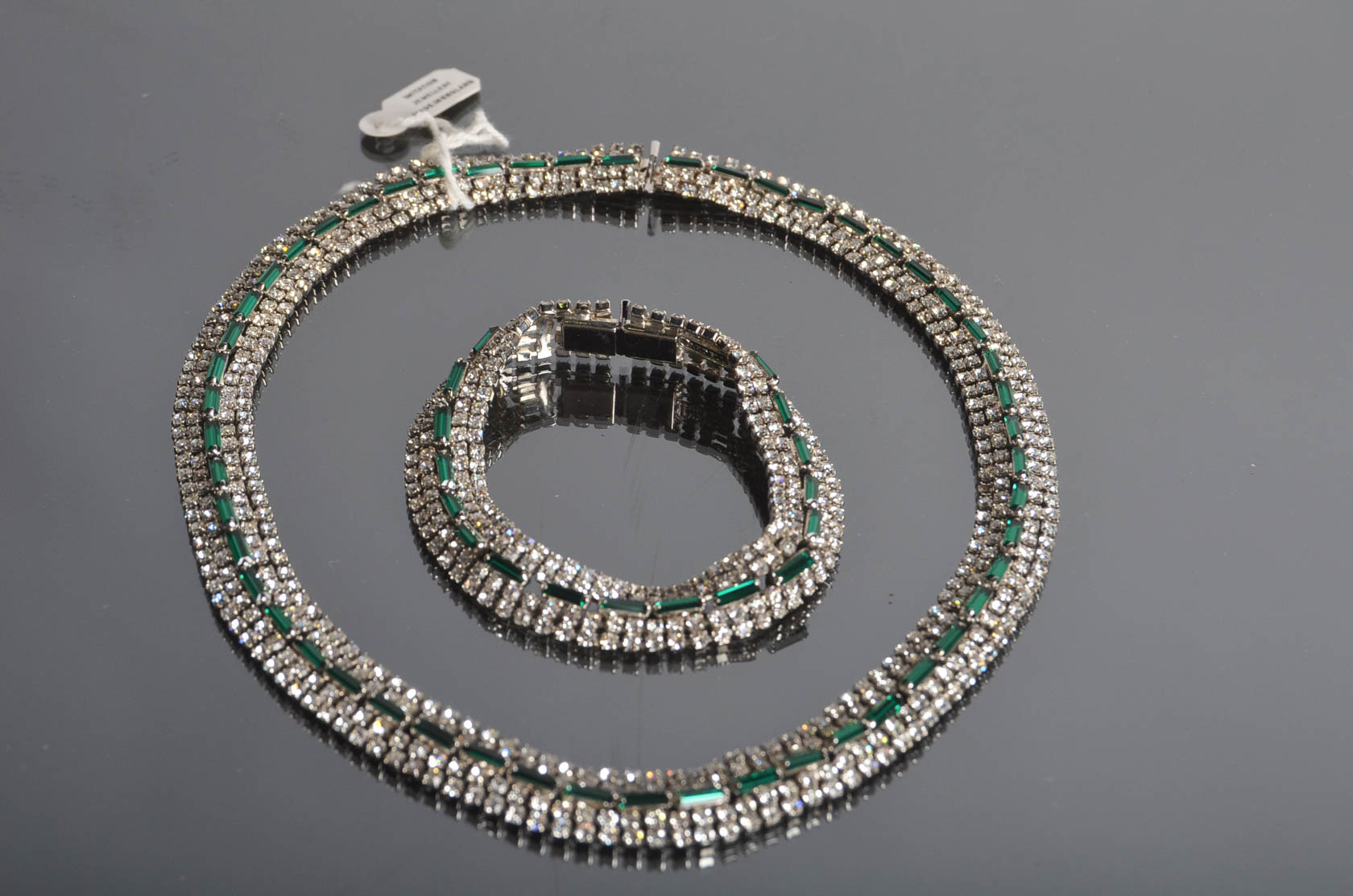 Vintage Crystal Necklace and Bracelet