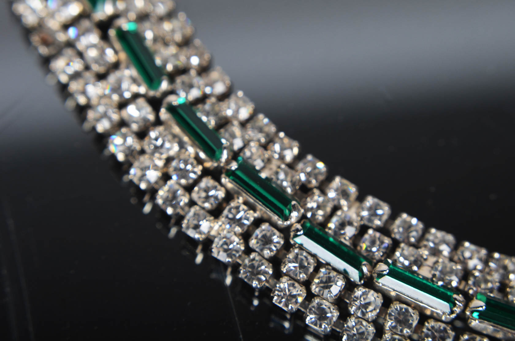 Vintage Crystal Necklace and Bracelet