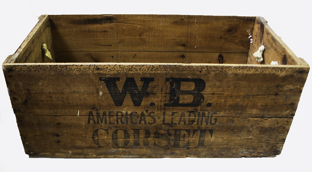 Antique W.B. Corset Wooden Crate