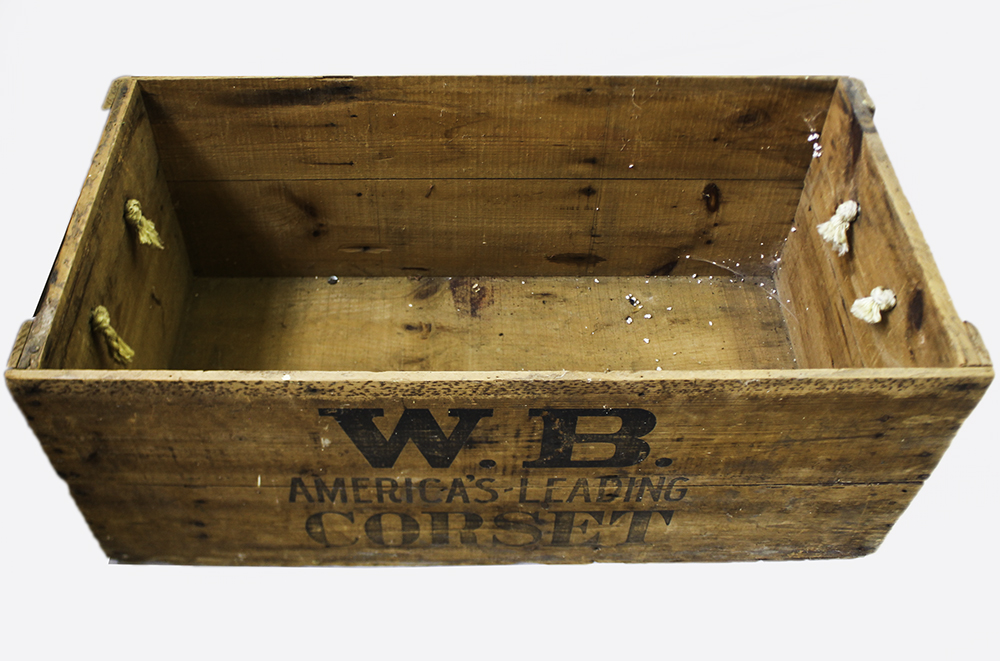 Antique W.B. Corset Wooden Crate