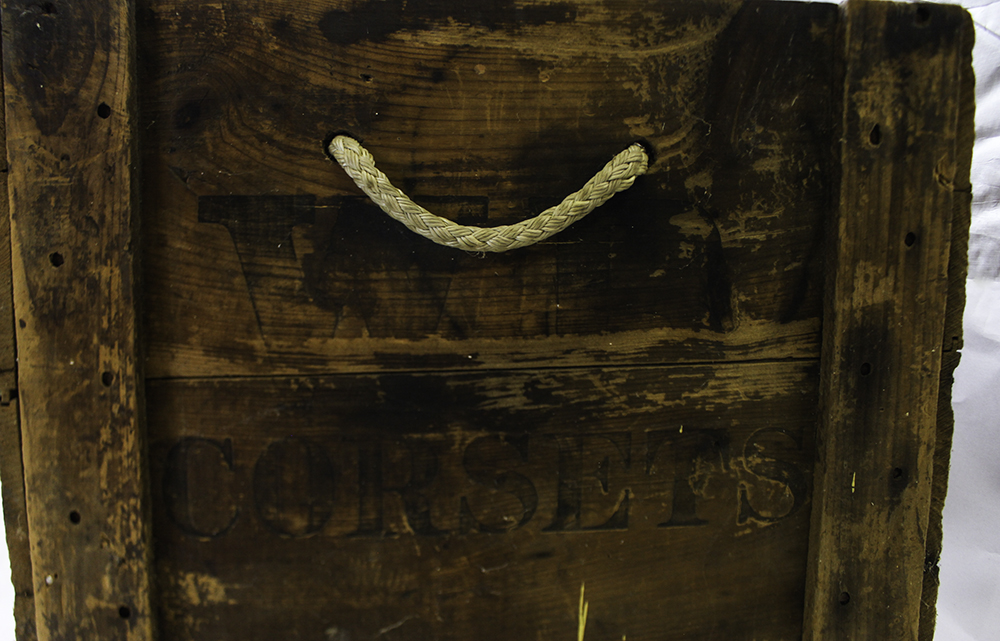 Antique W.B. Corset Wooden Crate