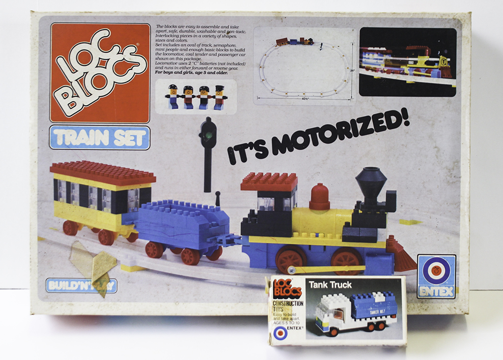 Vintage Loc Blocs Train Set and Tank Truck