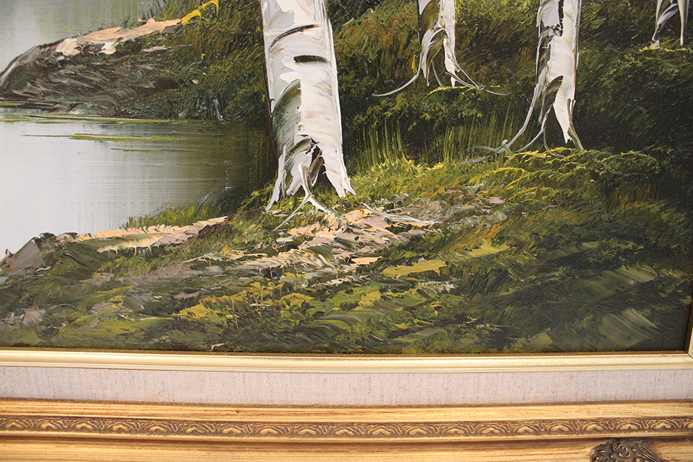 Signed Oil Painting by Wallace