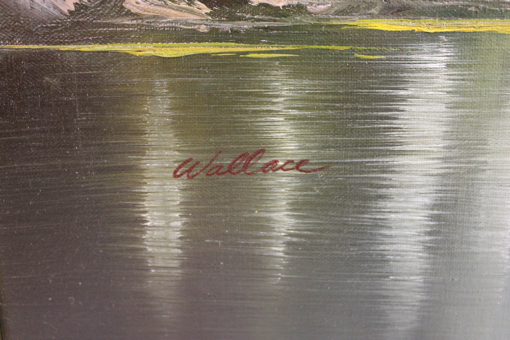 Signed Oil Painting by Wallace