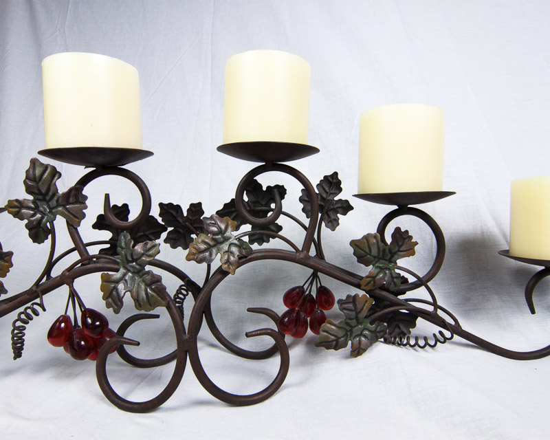 Wrought Iron Candle Centerpiece