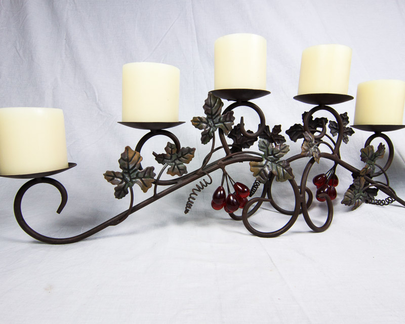 Wrought Iron Candle Centerpiece