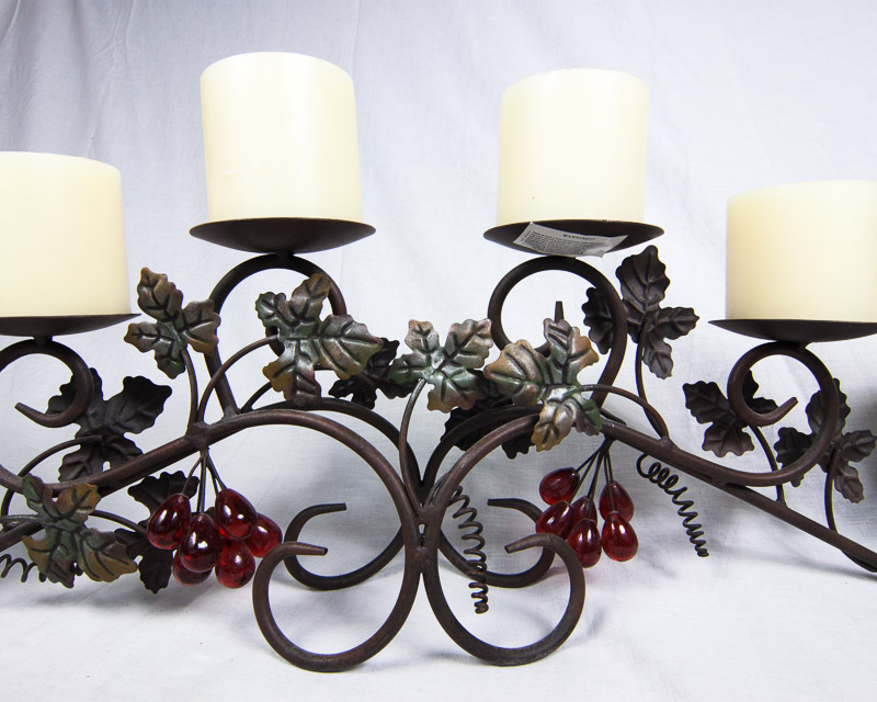 Wrought Iron Candle Centerpiece
