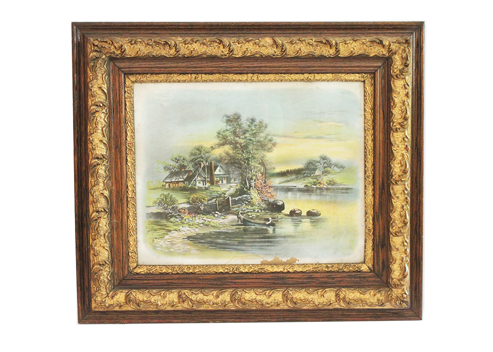 "In Old Virginia" Jos Hoover & Sons Antique Chromolithograph