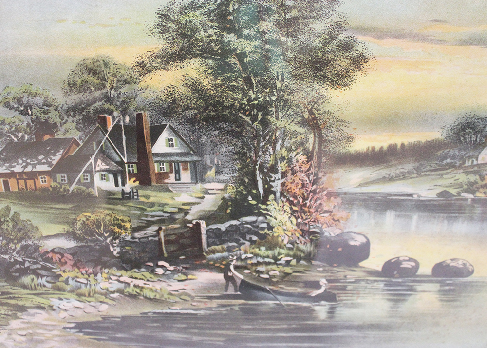 "In Old Virginia" Jos Hoover & Sons Antique Chromolithograph