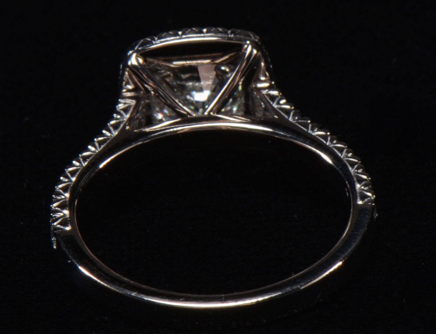 18K Diamond Halo Ring