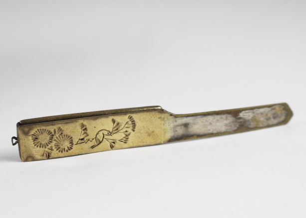 Asian Vase, Brass Bookmark and Art