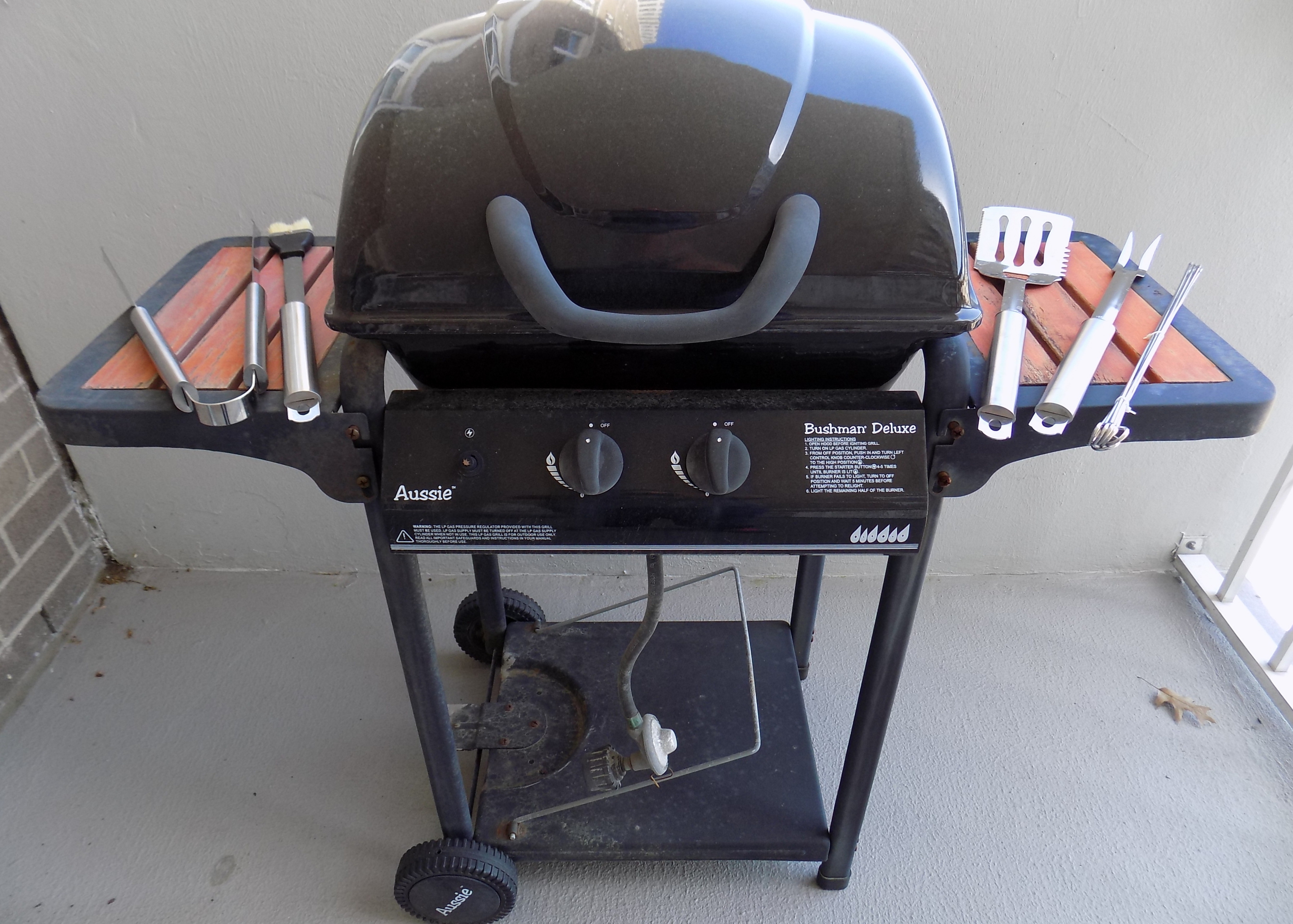 Aussie Bushman Gas Barbeque Grill and Tools