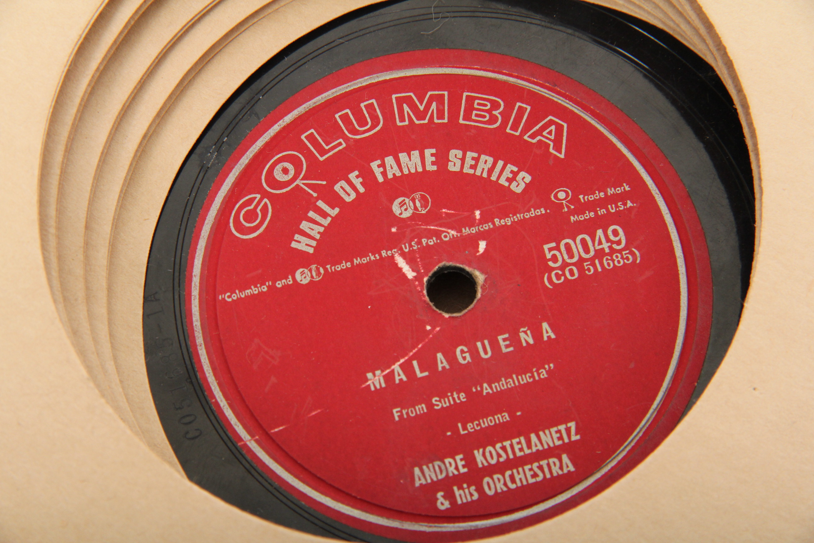 Vintage 78 RPM Record Albums With Binder